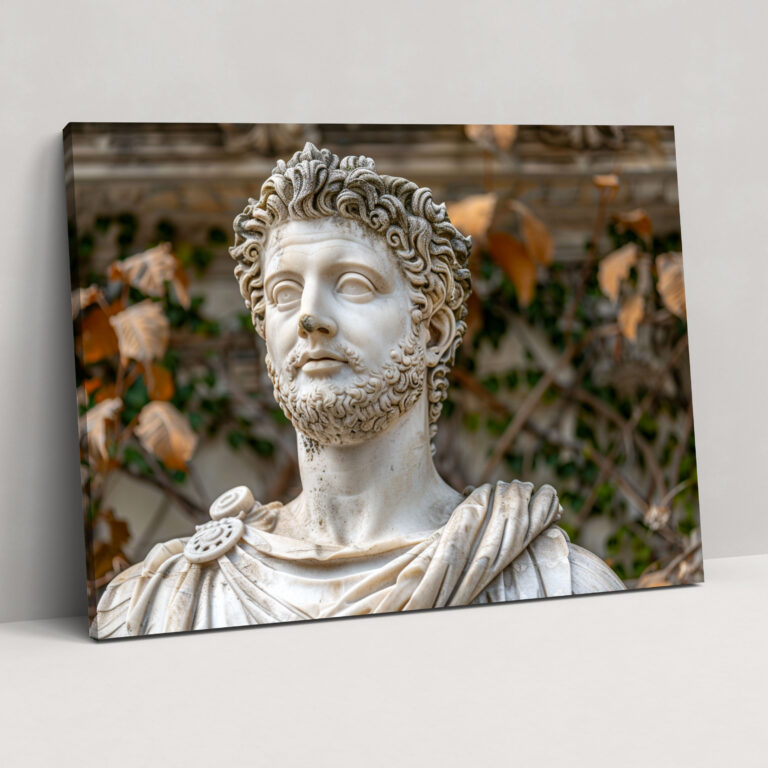 Classicism Roman Emperor Sculpture Wall Art - Classicism, Classicism, Canvas Wall Art, Canvas