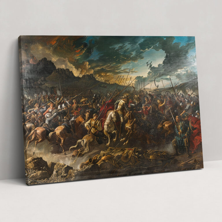 Classicism Battle Scene Canvas Print - Classicism, Canvas, Wall Art, Classicism