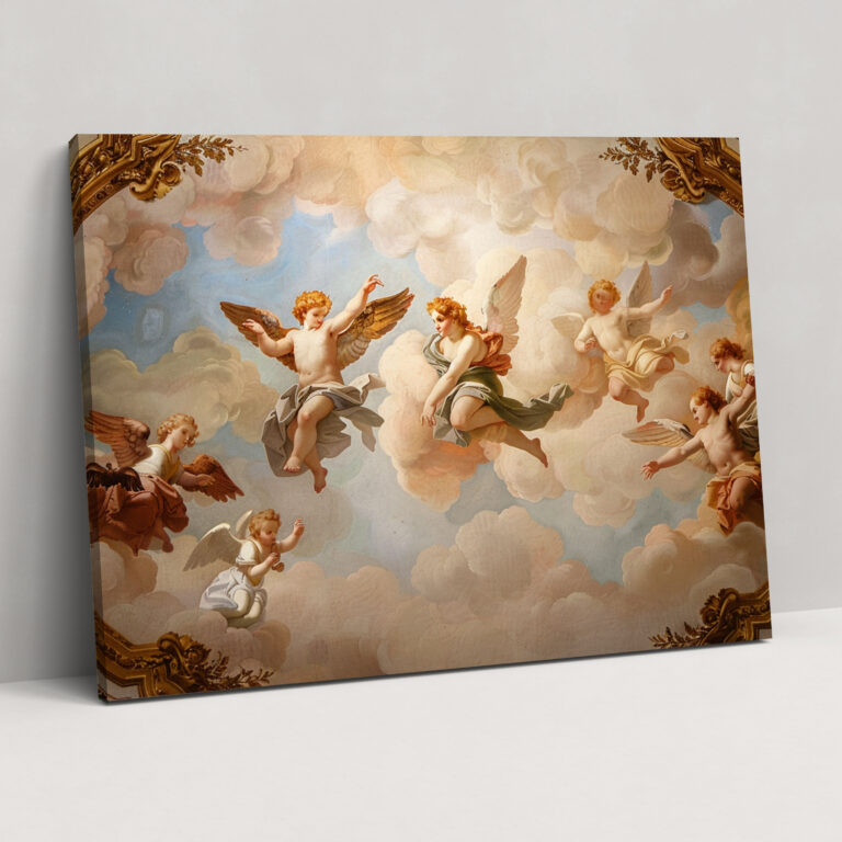 Classicism Angels Canvas Print - Classicism, Home Decoration, Classicism, Canvas Wall Art