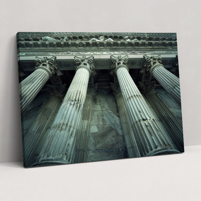 Majestic Pillars Canvas Print - Classicism, Home Decoration, Canvas Wall Art, Classicism