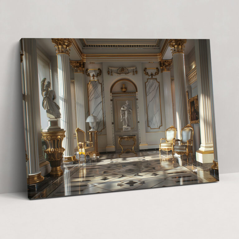 Neoclassical Interior Canvas Print - Classicism, Wall Art, Classicism, Canvas Wall Art