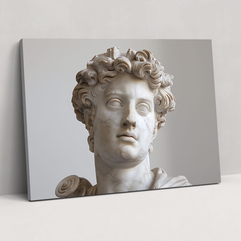 Classicism Marble Bust Canvas Print - Classicism, Canvas Wall Art, Wall Art, Marble Sculpture