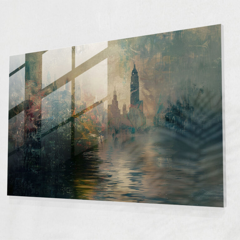 Claude Monet Cityscape Glass Wall Art - Claude Monet, Wall Decoration, Glass Art, Claude Monet