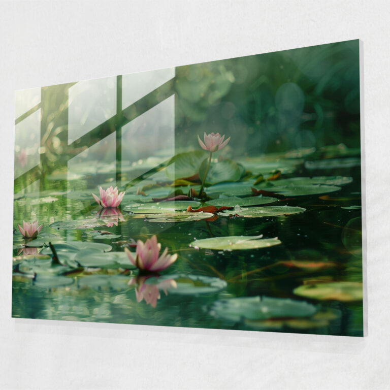 Claude Monet Glass Print - Water Lilies Glass Wall Art - Claude Monet, Modern Art, Wall Decoration, Glass Wall Art