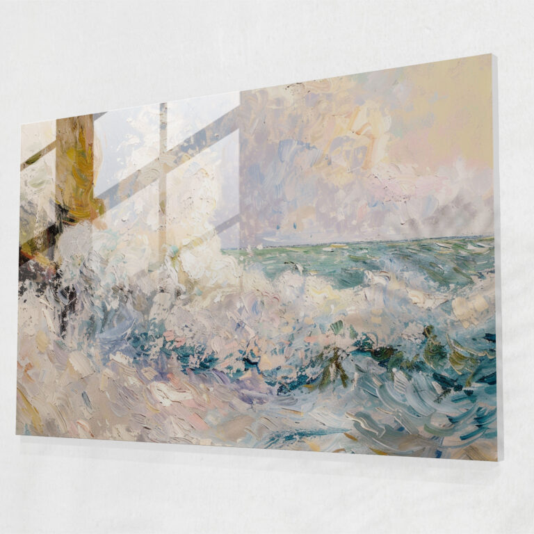 Claude Monet Wall Decoration - Seascape Glass Print - Claude Monet, Home Decoration, Glass Print, Claude Monet