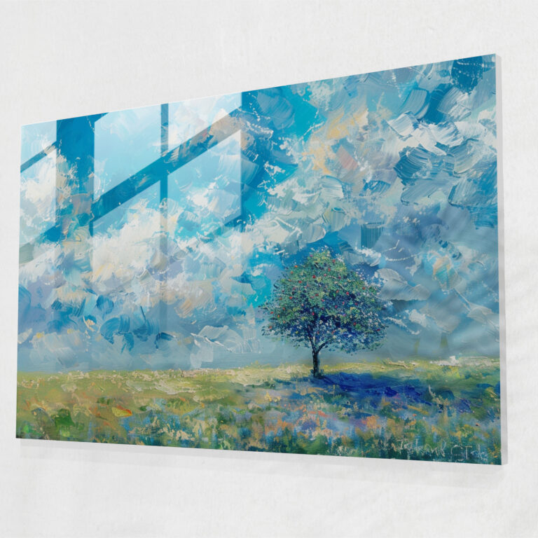 Claude Monet Home Decoration - Meadow Glass Print - Claude Monet, Glass Wall Art, Modern Art, Claude Monet