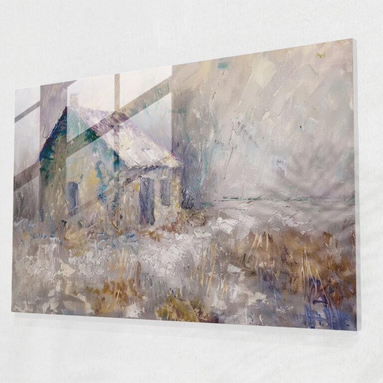 Claude Monet Glass Print - Rustic Farmhouse - Claude Monet, Glass Art, Modern Art, Home Decoration