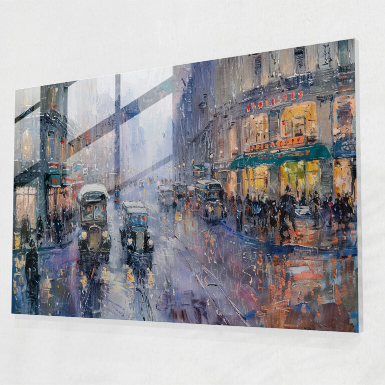 Claude Monet Glass Print Impressionist Cityscape Home Decoration - Claude Monet, Home Decoration, Modern Art, Claude Monet
