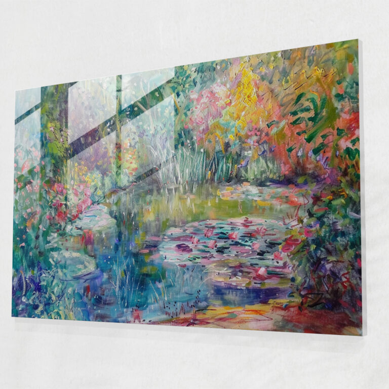 Impressionist Garden Glass Wall Art - Claude Monet, Glass Wall Art, Glass Art, Claude Monet