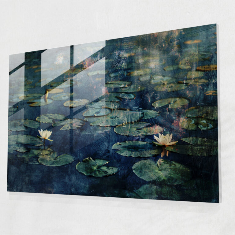 Claude Monet Glass Wall Art - Claude Monet, Modern Art, Pond, Claude Monet