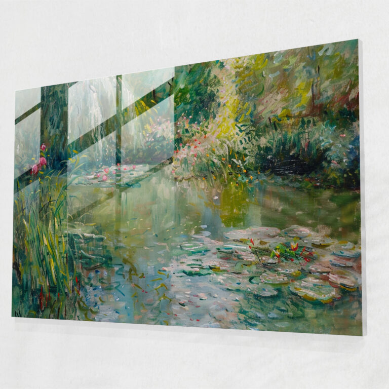 Claude Monet Glass Art Wall Decoration - Claude Monet, Glass Wall Art, Home Decoration, Wall Decoration