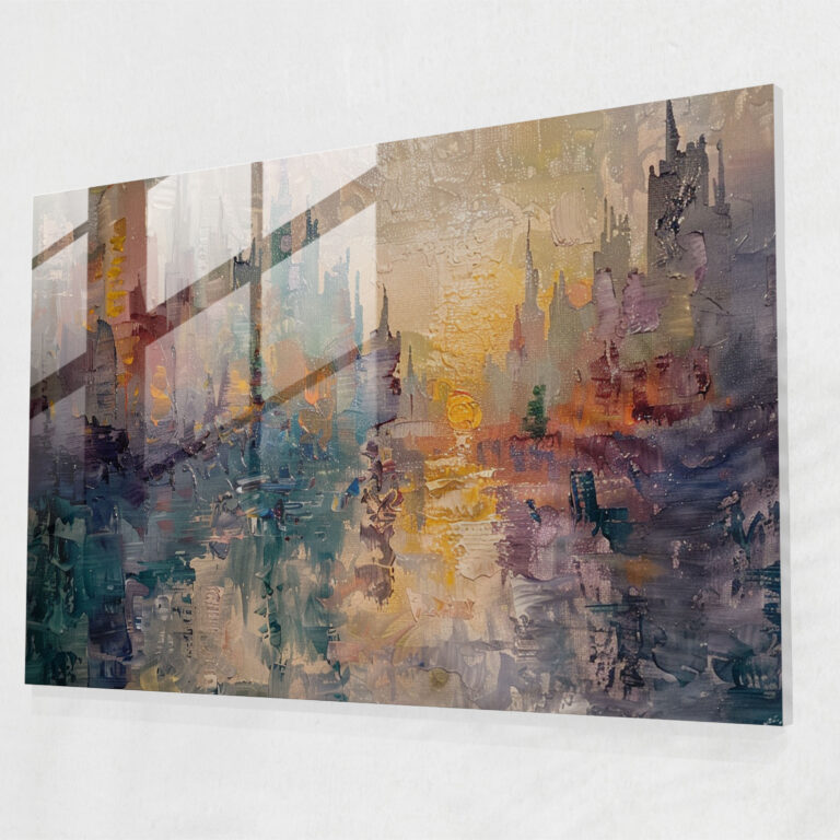 Claude Monet Modern Art Glass Print - Claude Monet, Glass Print, Urban, Cityscape