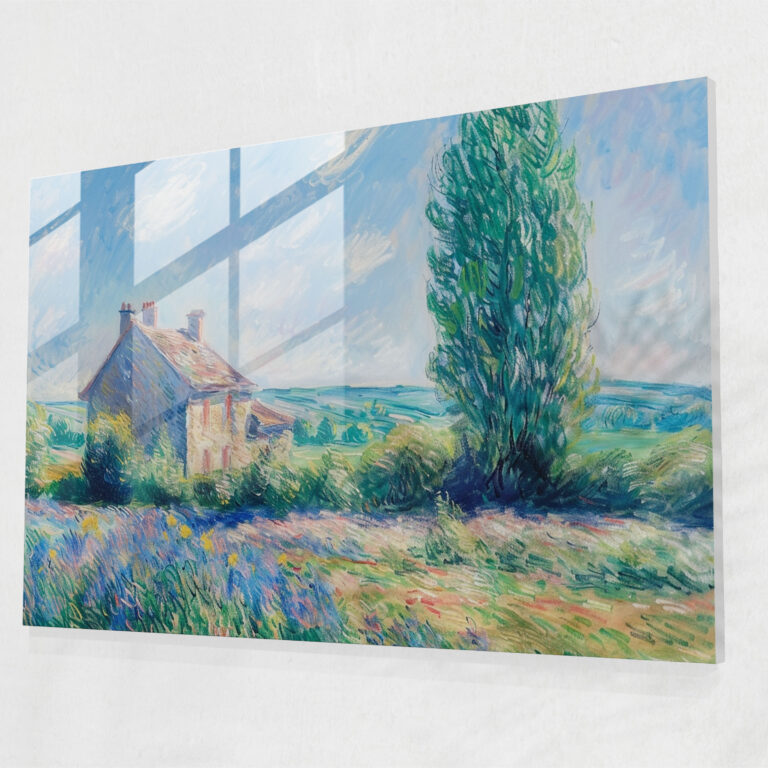 Claude Monet Landscape Home Decoration - Claude Monet, Glass Wall Art, Claude Monet, Home Decoration