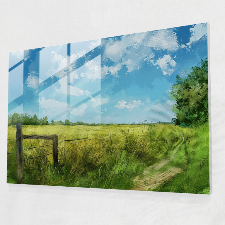 Claude Monet Glass Print - Peaceful Landscape Glass Wall Art - Claude Monet, Glass Wall Art, Wall Decoration, Modern Art