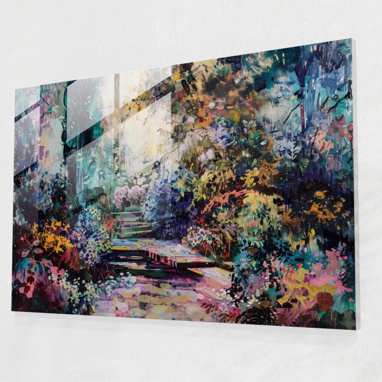 Impressionist Garden Glass Wall Art - Claude Monet, Claude Monet, Home Decoration, Glass Print