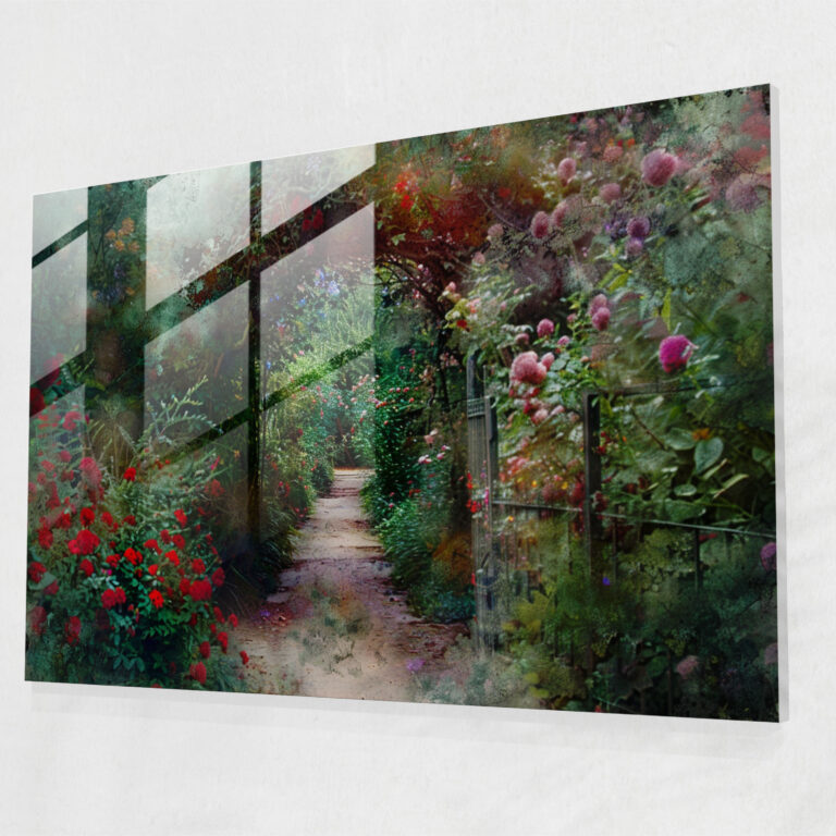 Claude Monet Home Decoration - Impressionist Garden - Claude Monet, Garden, Glass Print, Impressionist