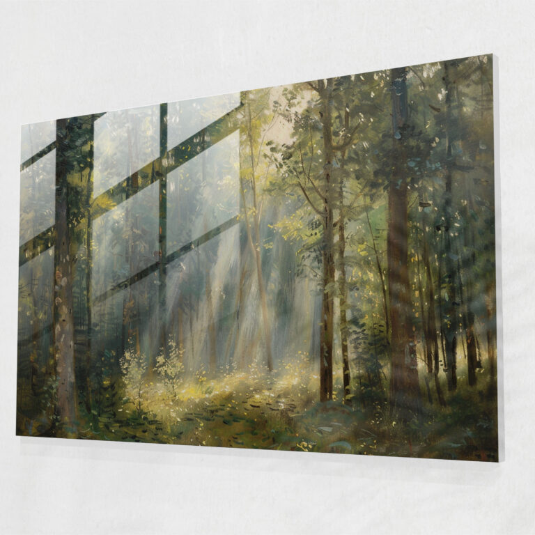 Claude Monet Forest Glass Print - Claude Monet, Wall Decoration, Modern Art, Glass Art
