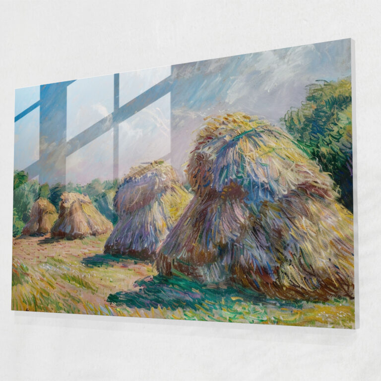 Claude Monet Wall Decoration - Haystacks At Sunset - Claude Monet, Wall Decoration, Claude Monet, Home Decoration