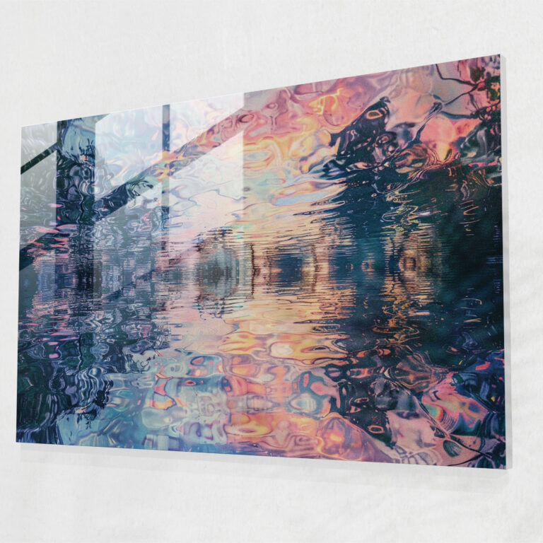 Claude Monet Glass Print - Serene Sunrise Scene - Claude Monet, Modern Art, Sunrise, Wall Decoration