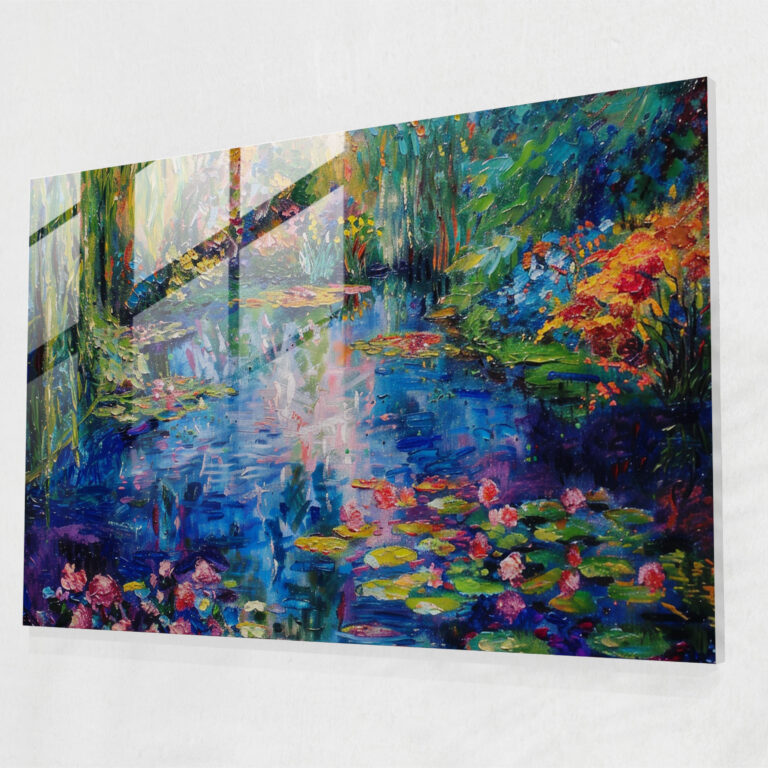 Impressionist Garden Glass Wall Art - Claude Monet, Claude Monet, Home Decoration, Impressionist Art