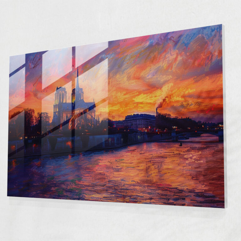Claude Monet Cathedral Glass Wall Art - Claude Monet, Glass Art, Home Decoration, Glass Print