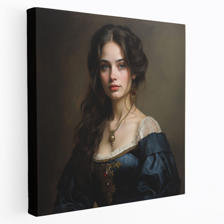 Classic Regal Portrait Canvas Print - Classic, Wall Decoration, Classic, Wall Art