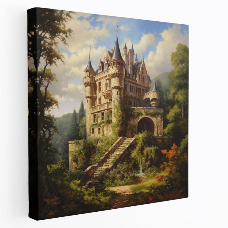 Classic Canvas Print - Majestic Castle - Classic, Elegance, Wall Art, Home Decoration