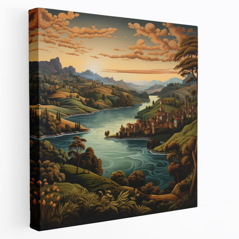 Classic Canvas Print - Serene Landscape - Classic, Serene Landscape, Canvas, Canvas Print