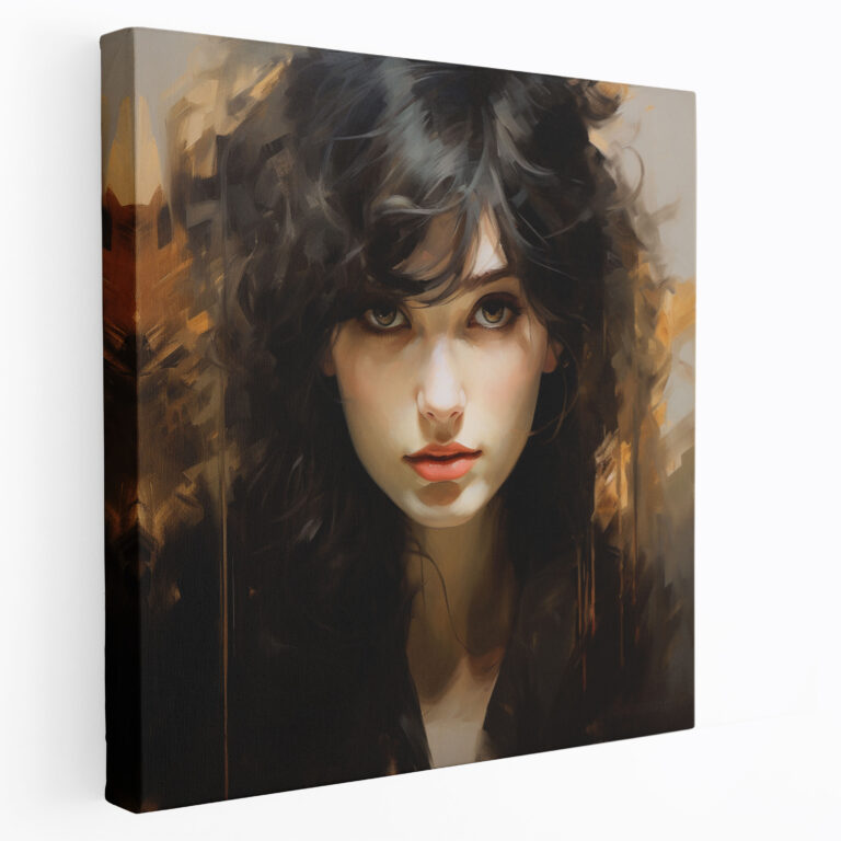 Classic Canvas Print - Striking Portrait - Classic, Striking Face, Captivating Eyes, Wall Decoration