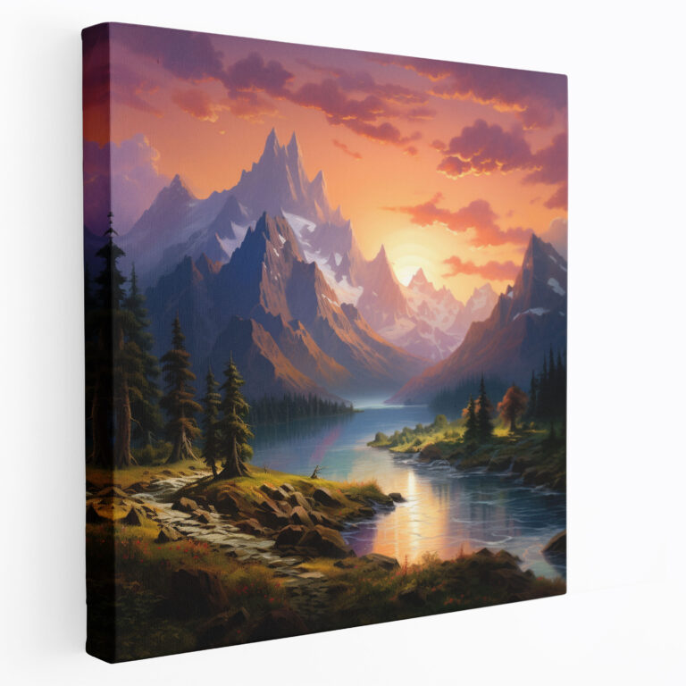 Classic Wall Art - Majestic Mountain - Classic, Classic, Canvas Print, Wall Art