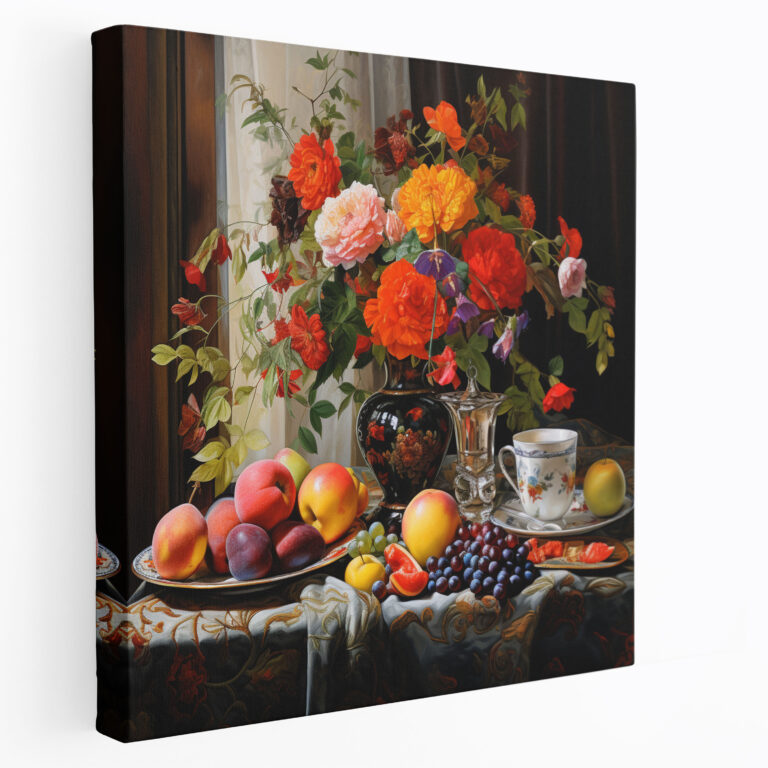 Nostalgic Classic Still Life Canvas Print - Classic, Canvas Wall Art, Fruits, Canvas Print