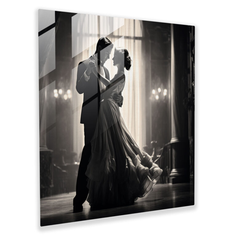 Timeless Romance Glass Print - Classic, Glass Print, Home Decoration, Modern Art