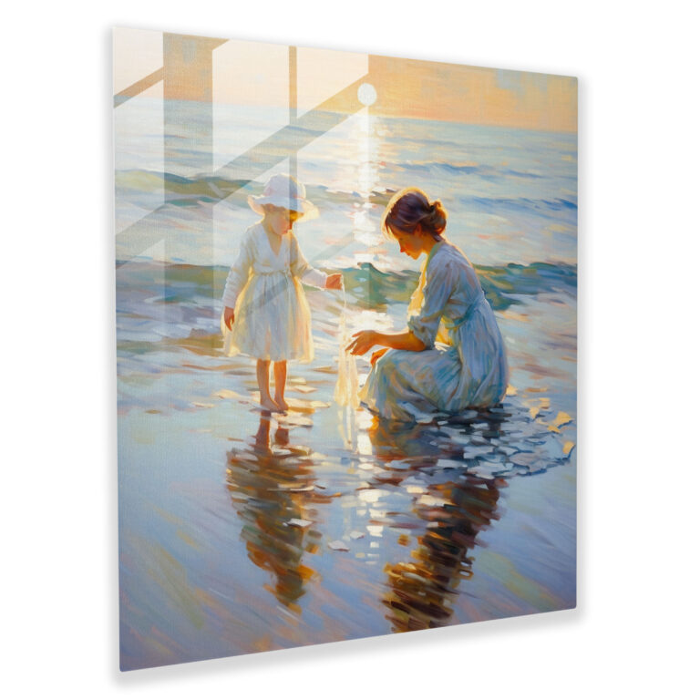 Seaside Serenity Glass Print - Classic, Modern Art, Glass Print, Seaside Serenity
