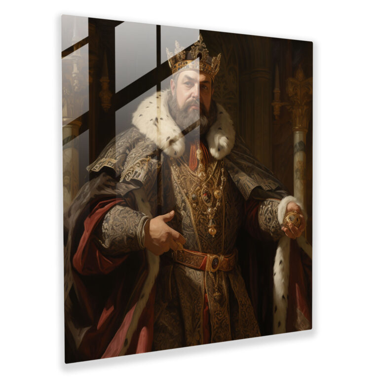 Regal Majesty Glass Print - Classic, Glass Wall Art, Modern Art, Home Decoration
