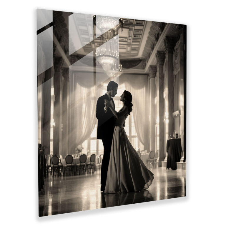 Classic Ballroom Glass Print - Classic, Home Decoration, Modern Art, Glass Print
