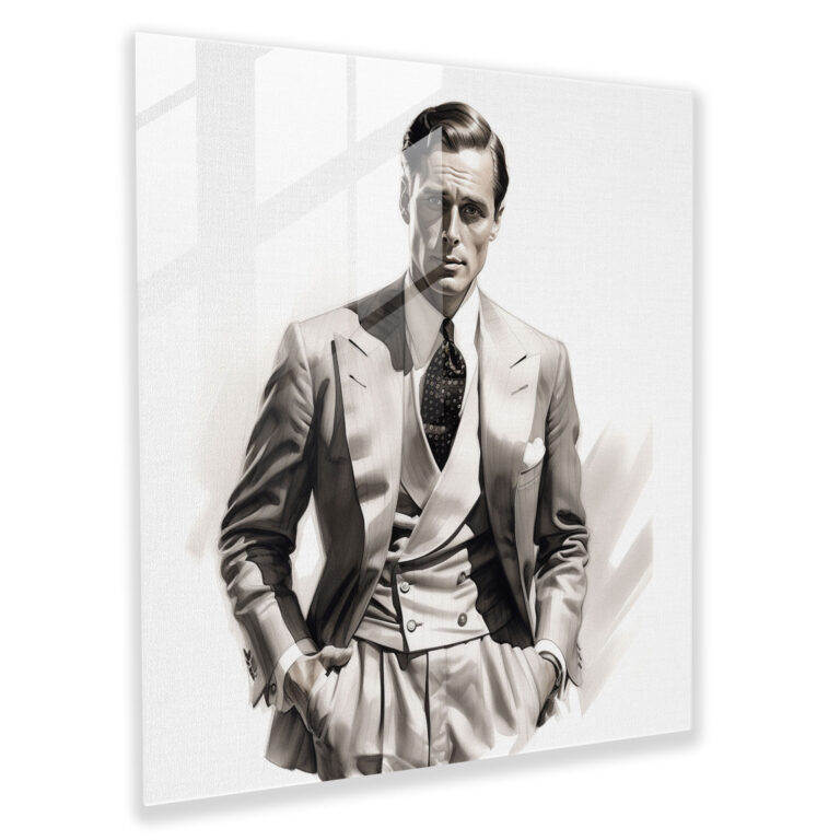 Classic Portrait Glass Print - Classic, Timeless Style, Glass Print, Glass Wall Art