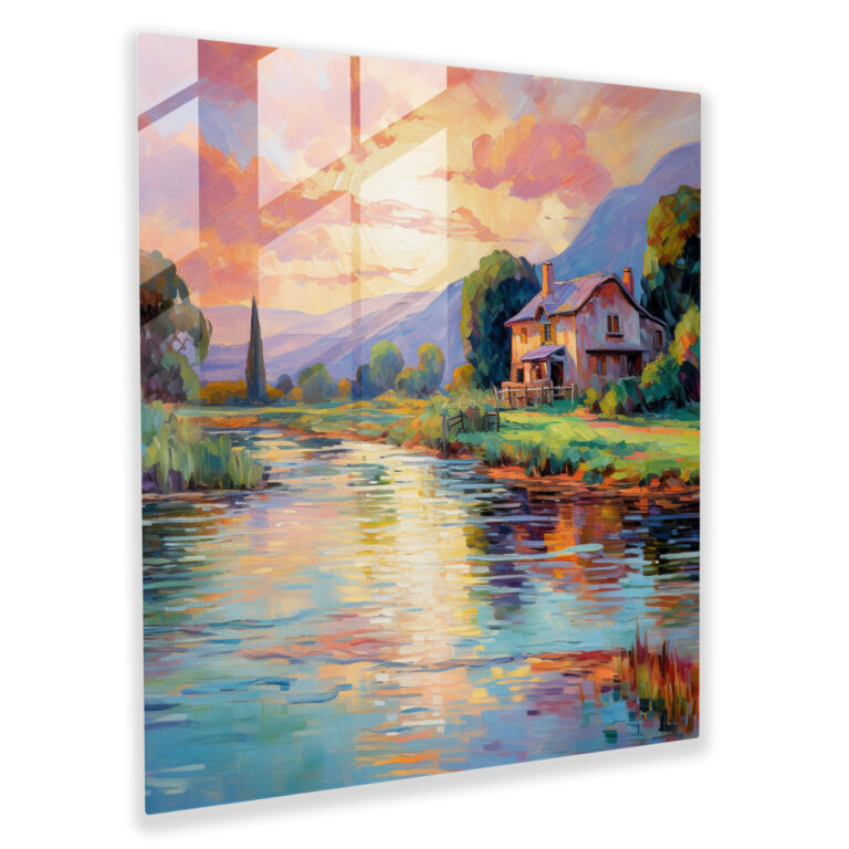 Classic Landscape Glass Print - Classic, Glass Wall Art, Glass Art, Tranquility