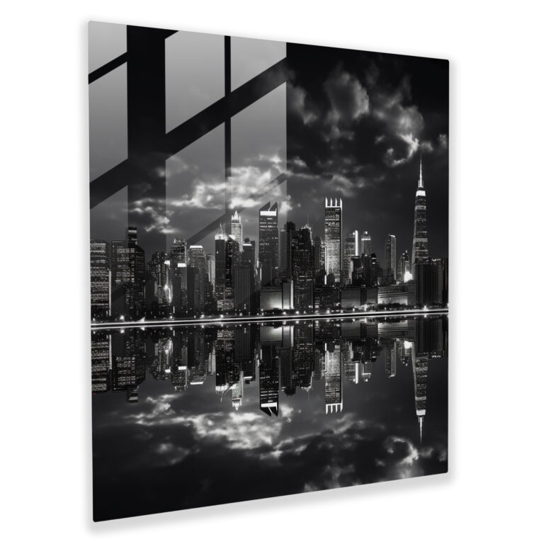 Classic City Skyline Glass Print - Classic, Glass Wall Art, Classic, Home Decoration