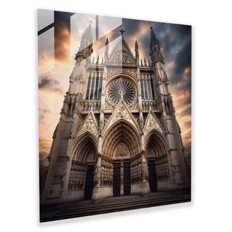 Classic Cathedral Glass Print - Classic, Wall Decoration, Cathedral, Splendor