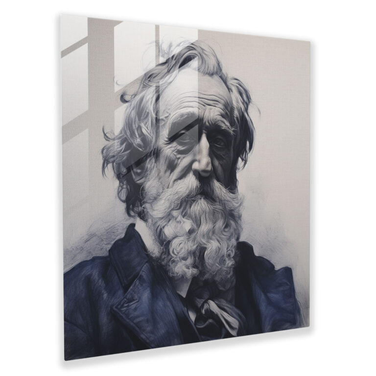 Classic Portrait Glass Print - Classic, History, Portrait, Classic