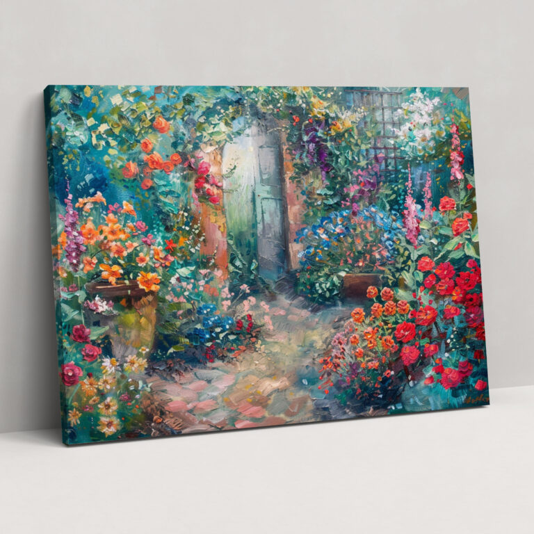 Colorful Garden Wall Art - Claude Monet, Claude Monet Style, Home Decoration, Canvas Print