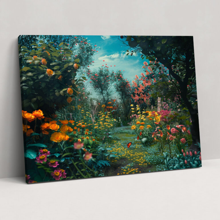 Whimsical Garden Canvas Print - Claude Monet, Wall Decoration, Home Decoration, Canvas Print