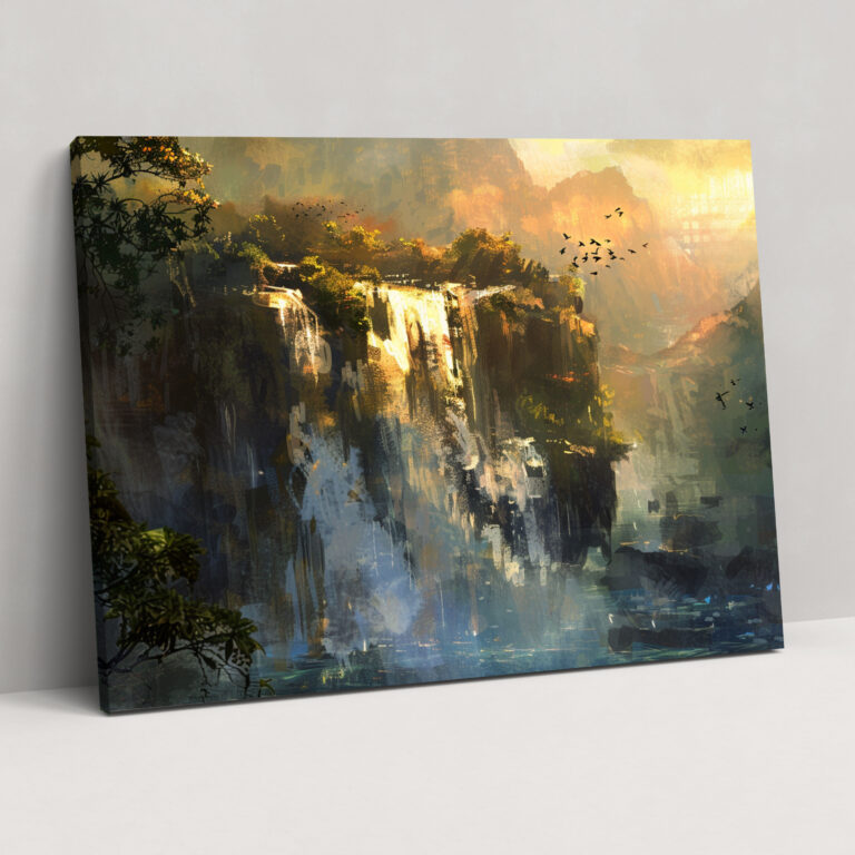 Waterfall Dream Canvas Print - Claude Monet, Home Decoration, Wall Decoration, Canvas