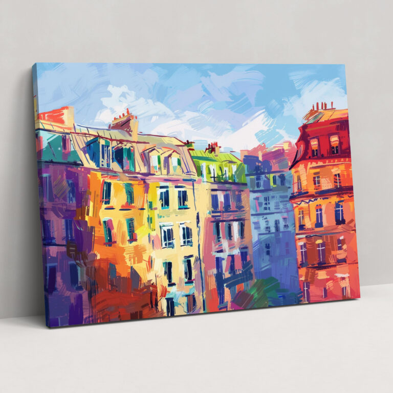 Cityscape Claude Monet Style Wall Art - Claude Monet, Canvas Wall Art, Canvas, Home Decoration