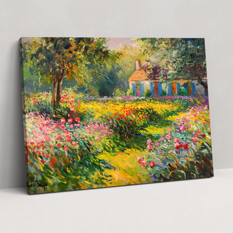 Claude Monet Artist's Garden Wall Art - Claude Monet, Wall Decoration, Canvas, Canvas Wall Art