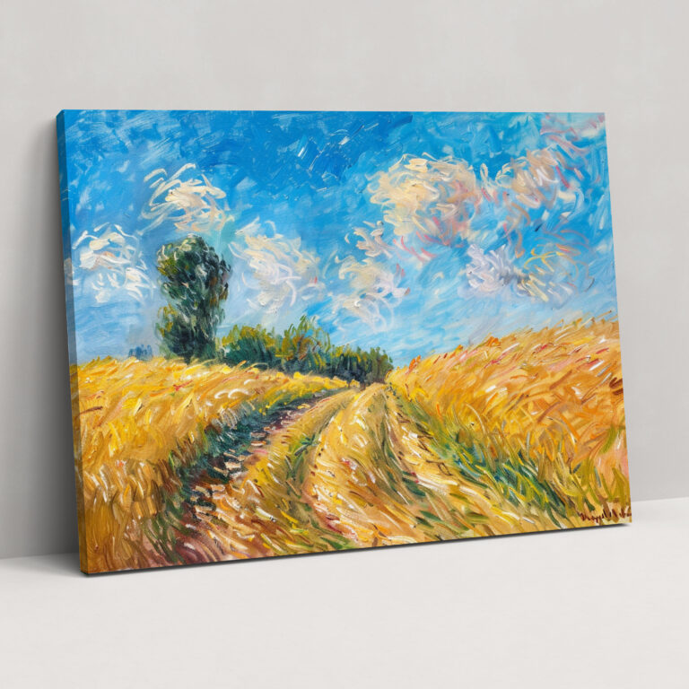 Claude Monet Path In The Wheat Fields Wall Decoration - Claude Monet, Wall Decoration, Home Decoration, Canvas Print