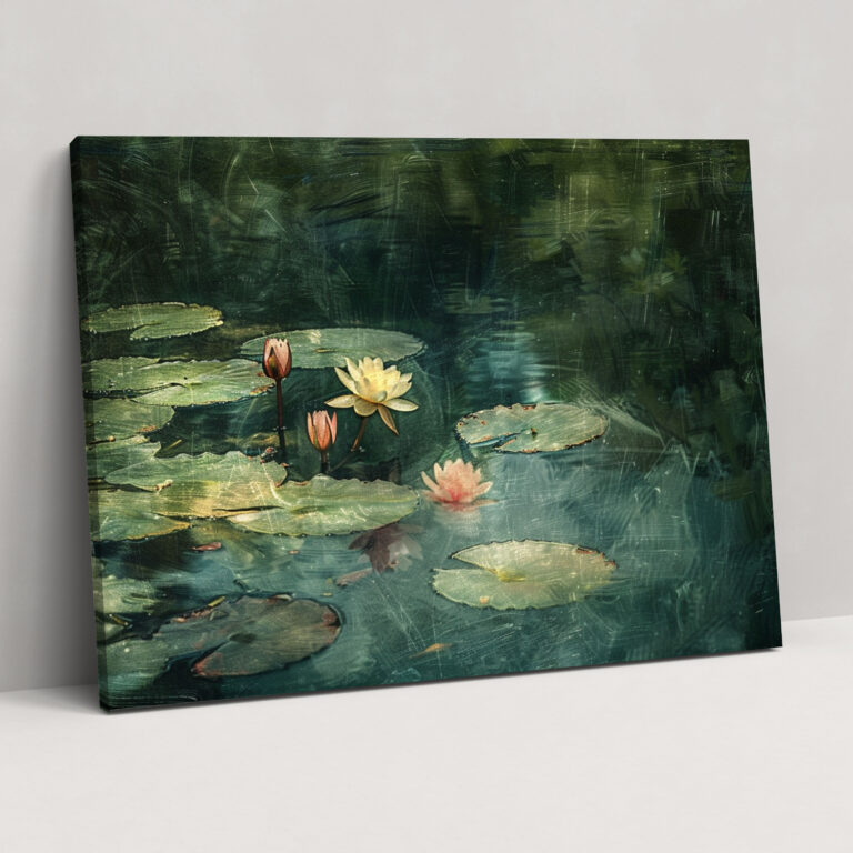 Serene Pond Canvas Print - Claude Monet, Claude Monet, Wall Decoration, Canvas Print