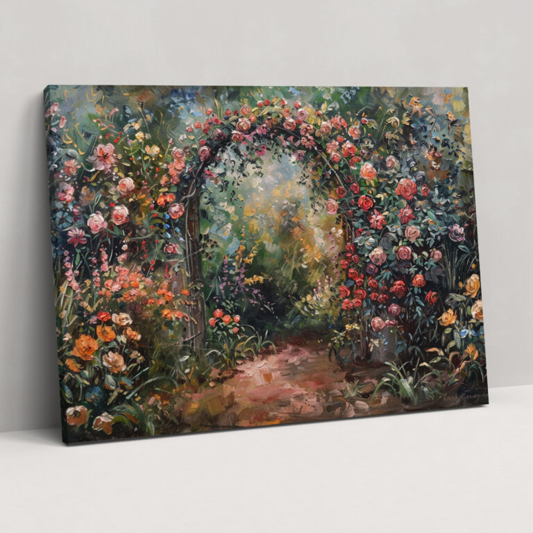 Cozy Garden Corner Canvas Print - Claude Monet, Wall Decoration, Wall Art, Home Decoration