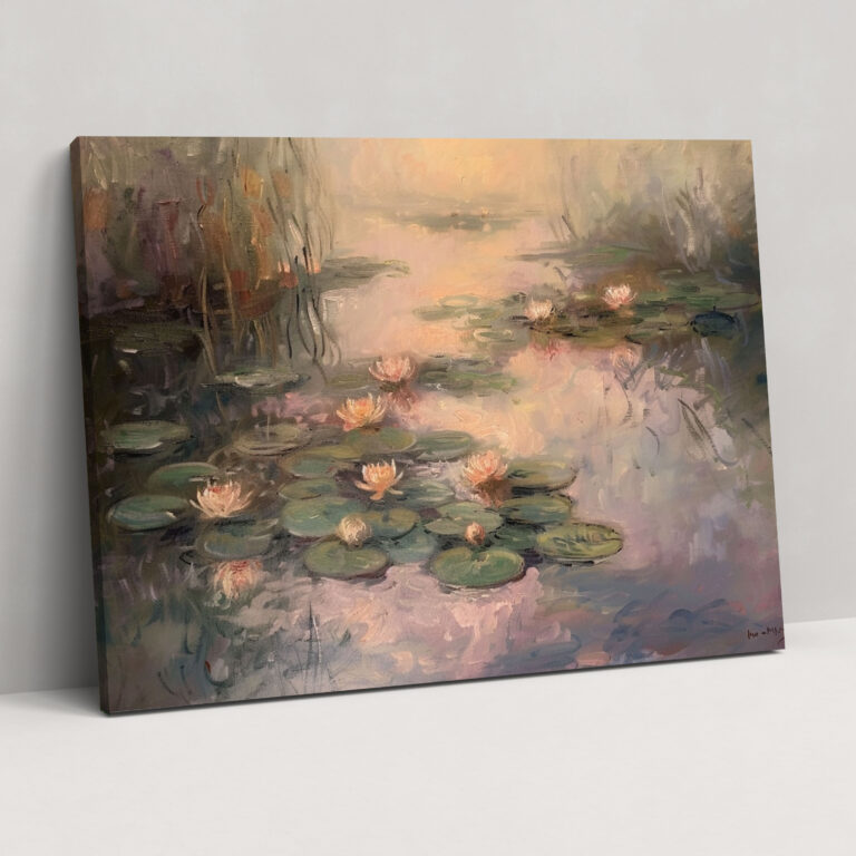 Claude Monet Water Lilies Canvas Print - Claude Monet, Wall Decoration, Home Decoration, Canvas Print