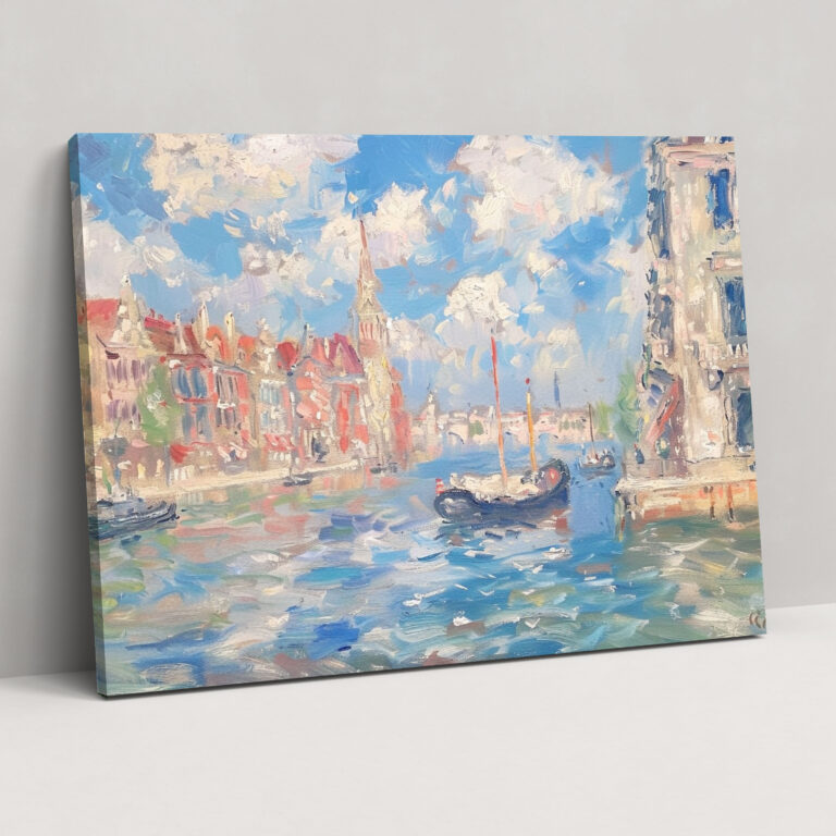 Claude Monet Cityscape Canvas Print - Claude Monet, Canvas, Home Decoration, Canvas Wall Art